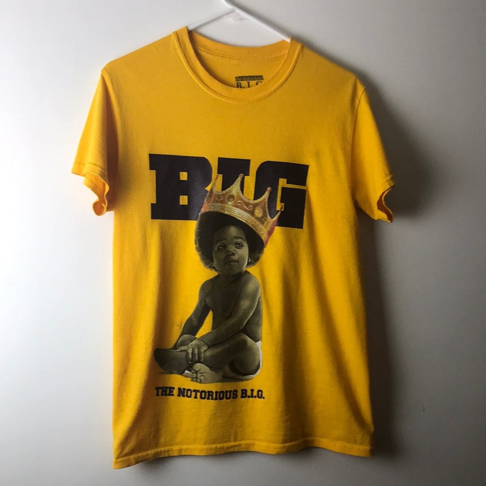 B.I.G Brooklyn Mint Llc Notorious Big Yellow T-Sh… - image 1